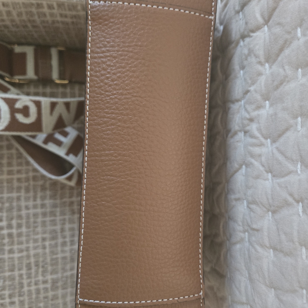 Stella McCartney Tan Shoulder Bag with Logo Strap - Picture 3 of 11